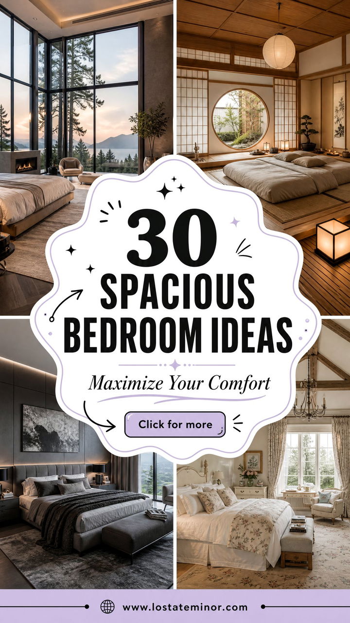 30 Spacious Bedroom Ideas to Maximize Your Comfort - 30 Spacious Bedroom Ideas to Maximize Your Comfort
