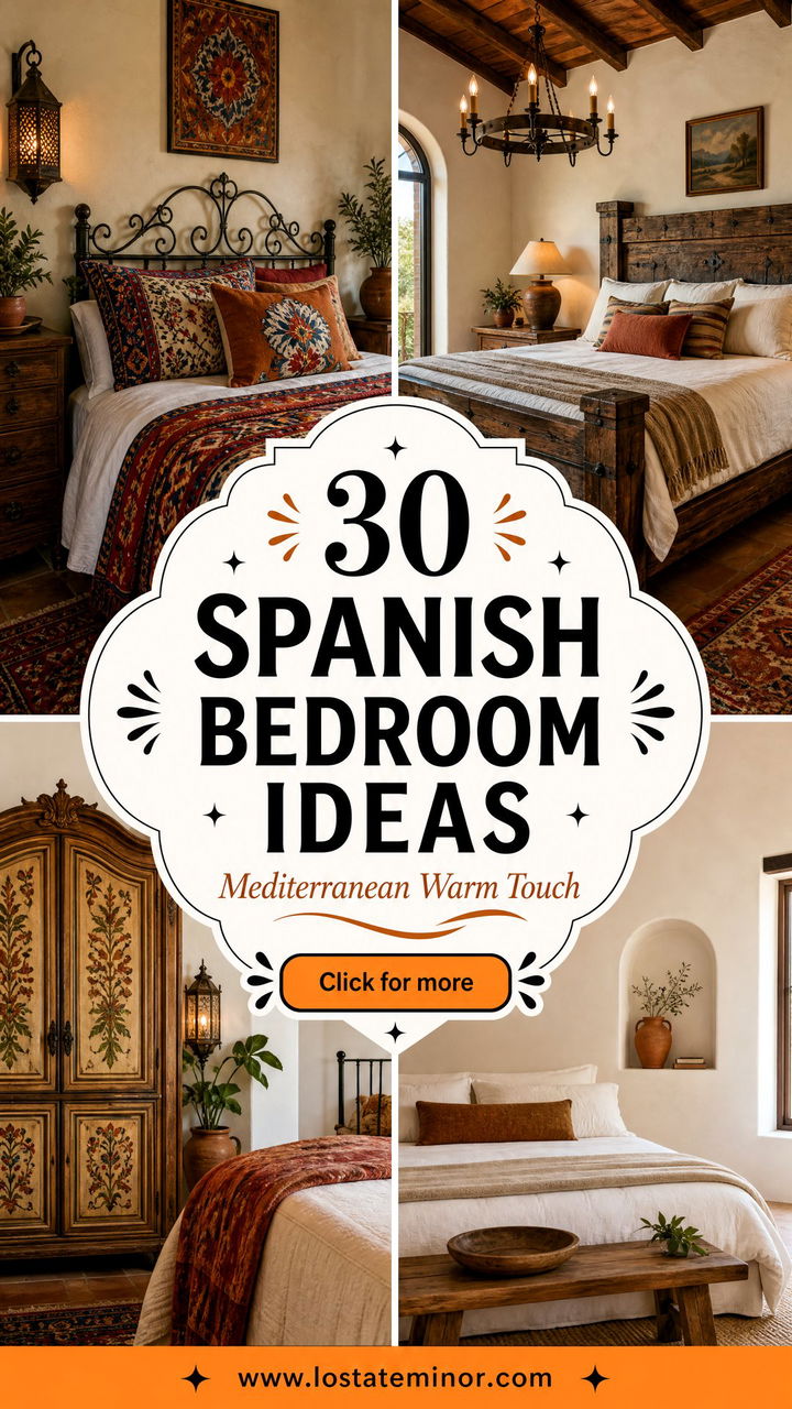 30 Spanish Bedroom Ideas for a Mediterranean Touch - 30 Spanish Bedroom Ideas for a Mediterranean Touch