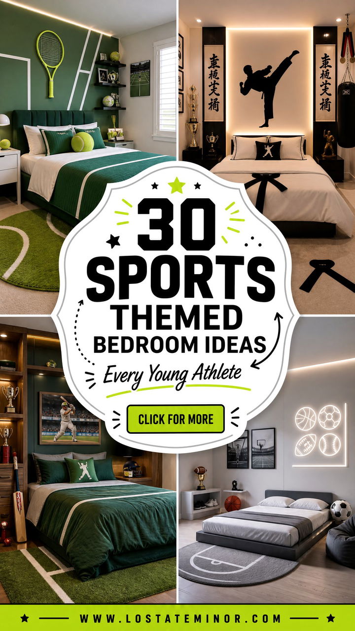 30 Sports Themed Bedroom Ideas for Every Young Athlete - 30 Sports Themed Bedroom Ideas for Every Young Athlete