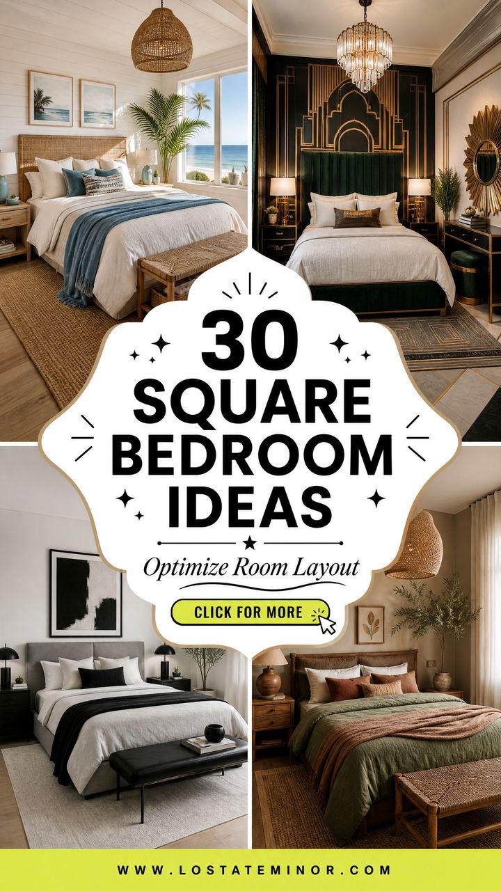30 Square Bedroom Ideas to Optimize Your New Room Layout - 30 Square Bedroom Ideas to Optimize Your New Room Layout
