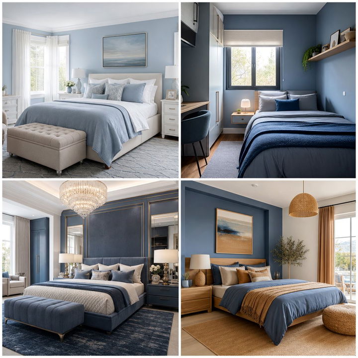 30 Steel Blue Bedroom Ideas for a Calming Atmosphere