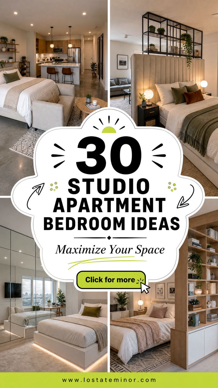 30 Studio Apartment Bedroom Ideas to Maximize Your Space - 30 Studio Apartment Bedroom Ideas to Maximize Your Space