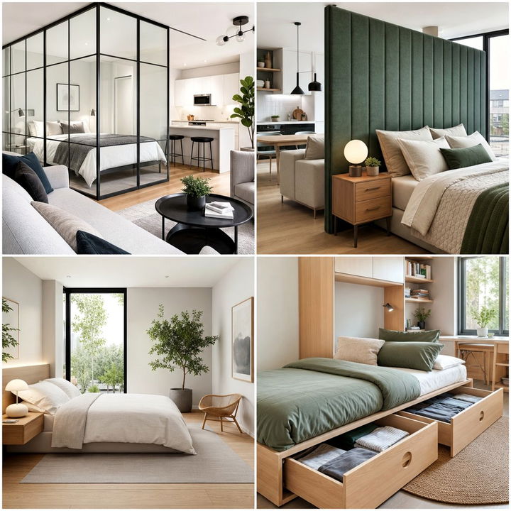 30 Studio Apartment Bedroom Ideas to Maximize Your Space