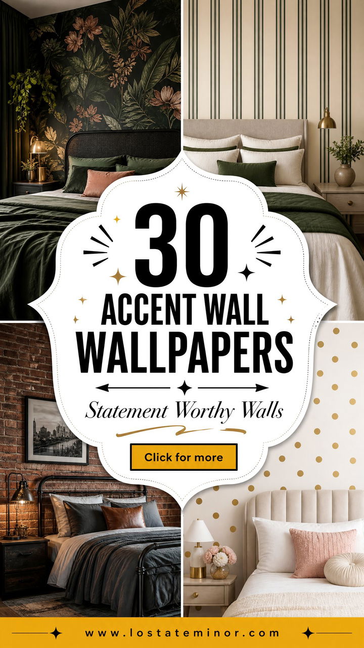 30 Stunning Bedroom Accent Wall Wallpapers for Your Home - 30 Stunning Bedroom Accent Wall Wallpapers for Your Home