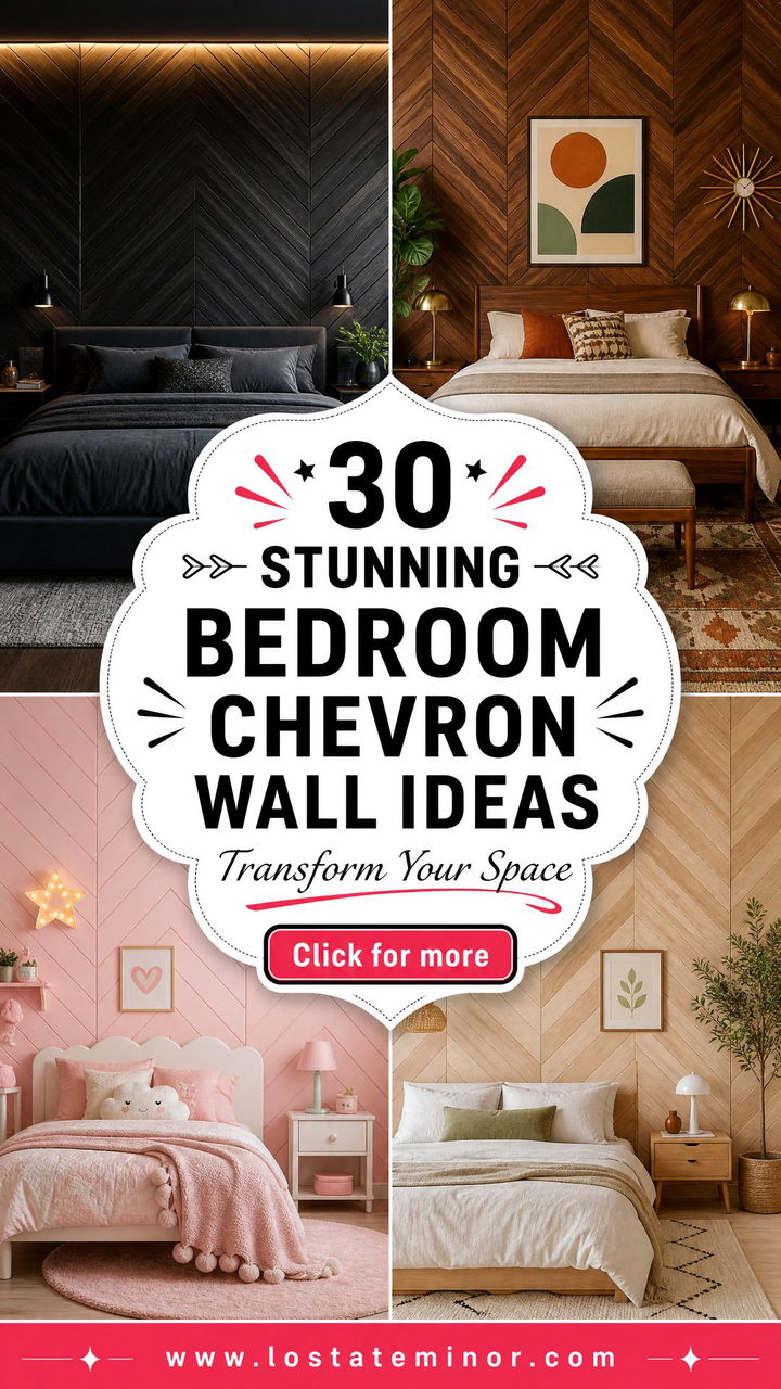 30 Stunning Bedroom Chevron Wall Ideas to Transform Your Space - 30 Stunning Bedroom Chevron Wall Ideas to Transform Your Space