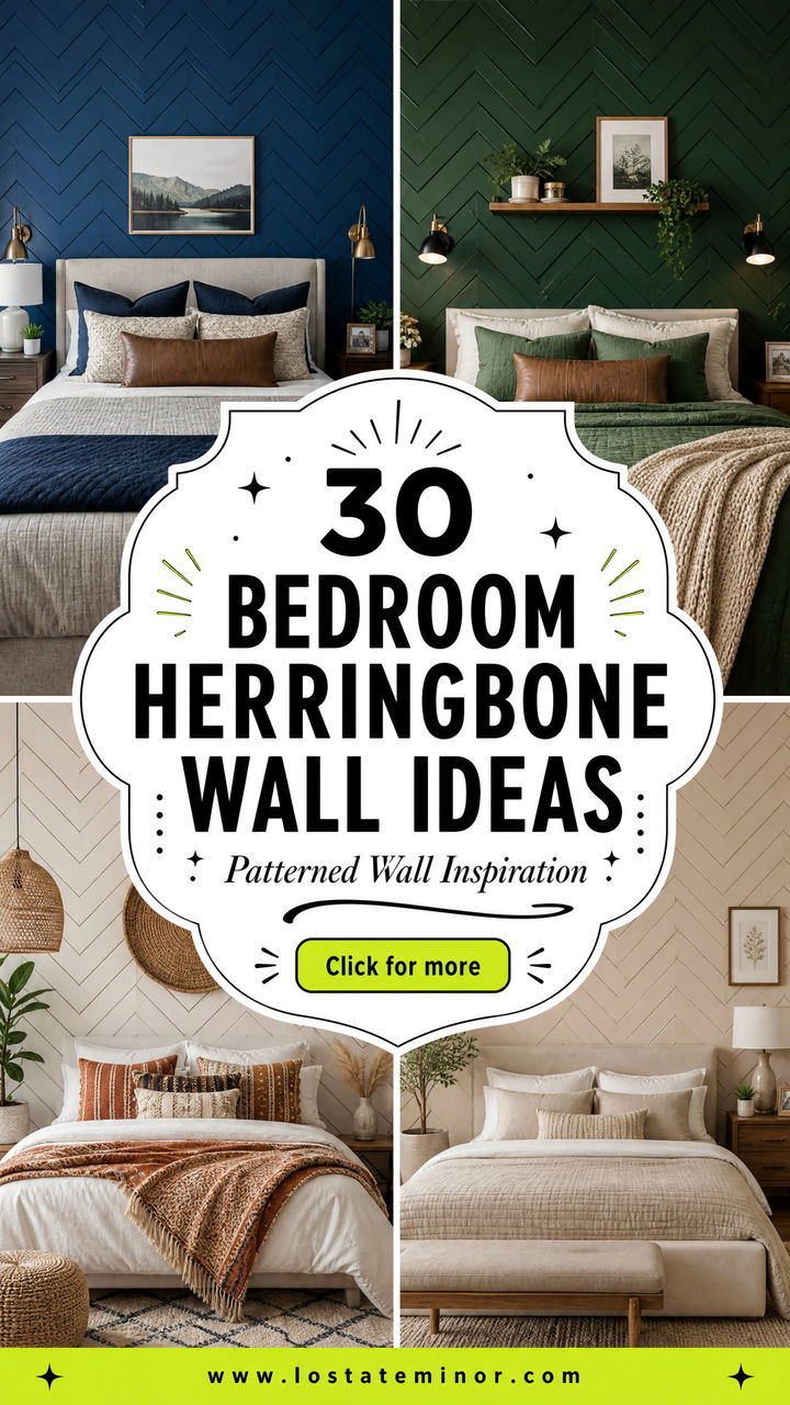 30 Stunning Bedroom Herringbone Wall Ideas for Your Home - 30 Stunning Bedroom Herringbone Wall Ideas for Your Home
