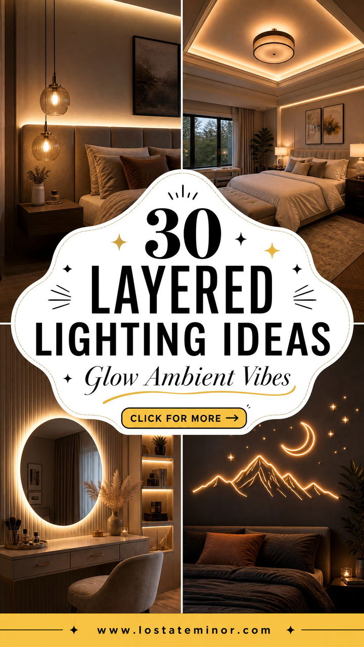 30 Stunning Bedroom Layered Lighting Ideas for Ambiance - 30 Stunning Bedroom Layered Lighting Ideas for Ambiance