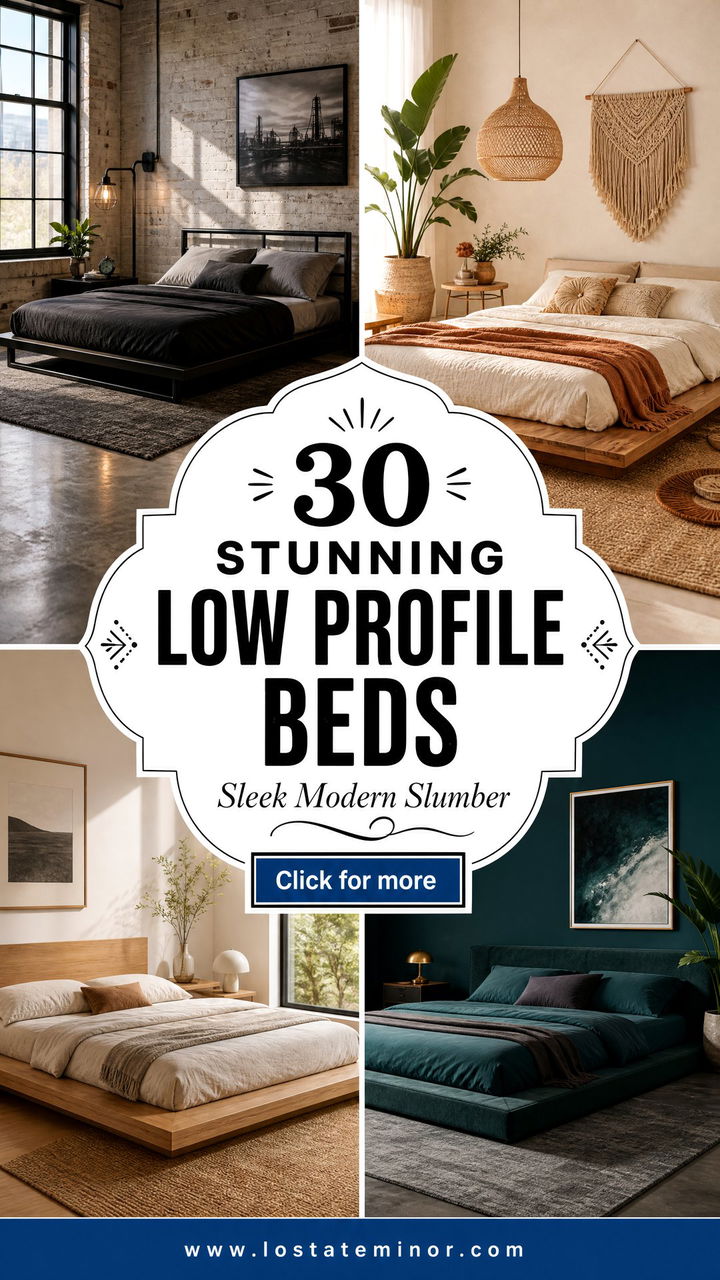 30 Stunning Bedroom Low Profile Beds for a Sleek Modern Look - 30 Stunning Bedroom Low Profile Beds for a Sleek Modern Look