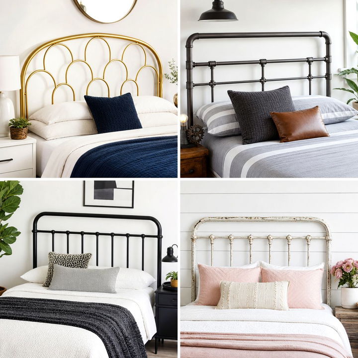 30 Stunning Bedroom Metal Headboards for a Modern Look