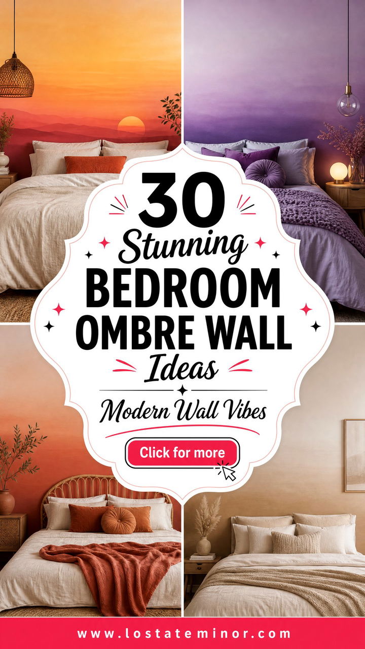 30 Stunning Bedroom Ombre Wall Ideas for a Modern Look - 30 Stunning Bedroom Ombre Wall Ideas for a Modern Look