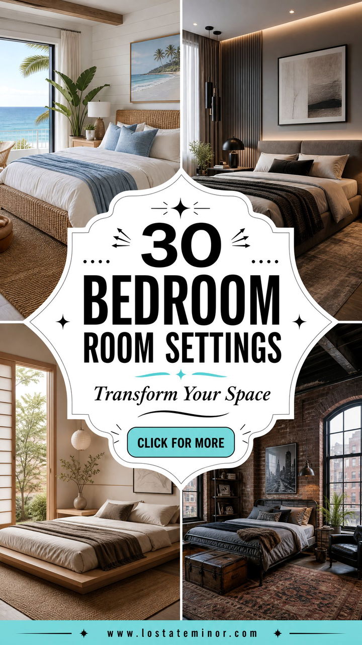 30 Stunning Bedroom Room Settings to Transform Your Space - 30 Stunning Bedroom Room Settings to Transform Your Space