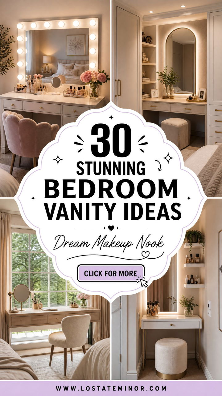 30 Stunning Bedroom Vanity Ideas for Your Dream Makeup Nook - 30 Stunning Bedroom Vanity Ideas for Your Dream Makeup Nook