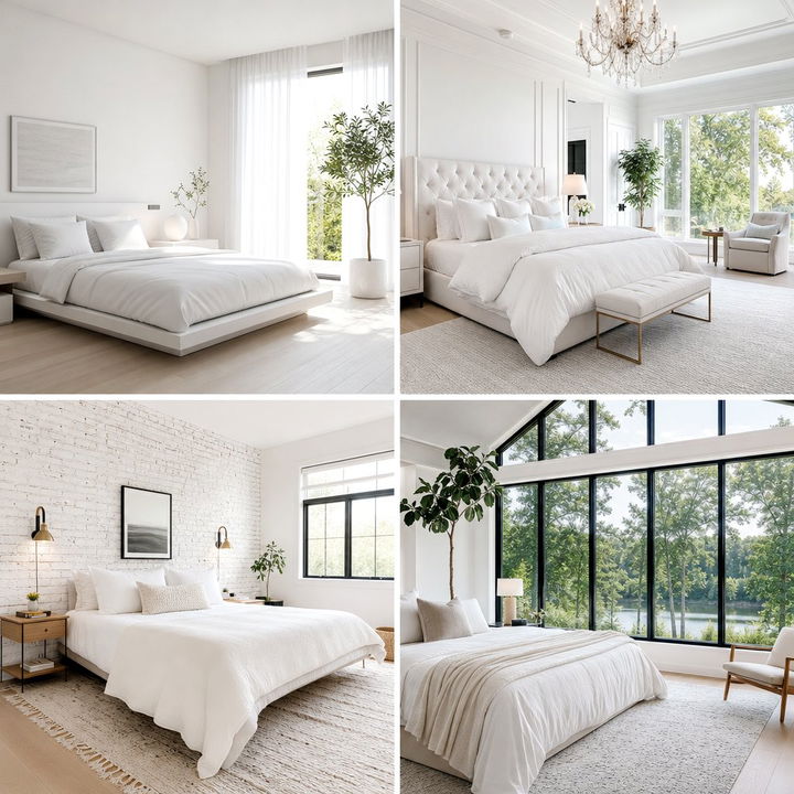 30 Stunning Bedroom White Walls to Brighten Your Space