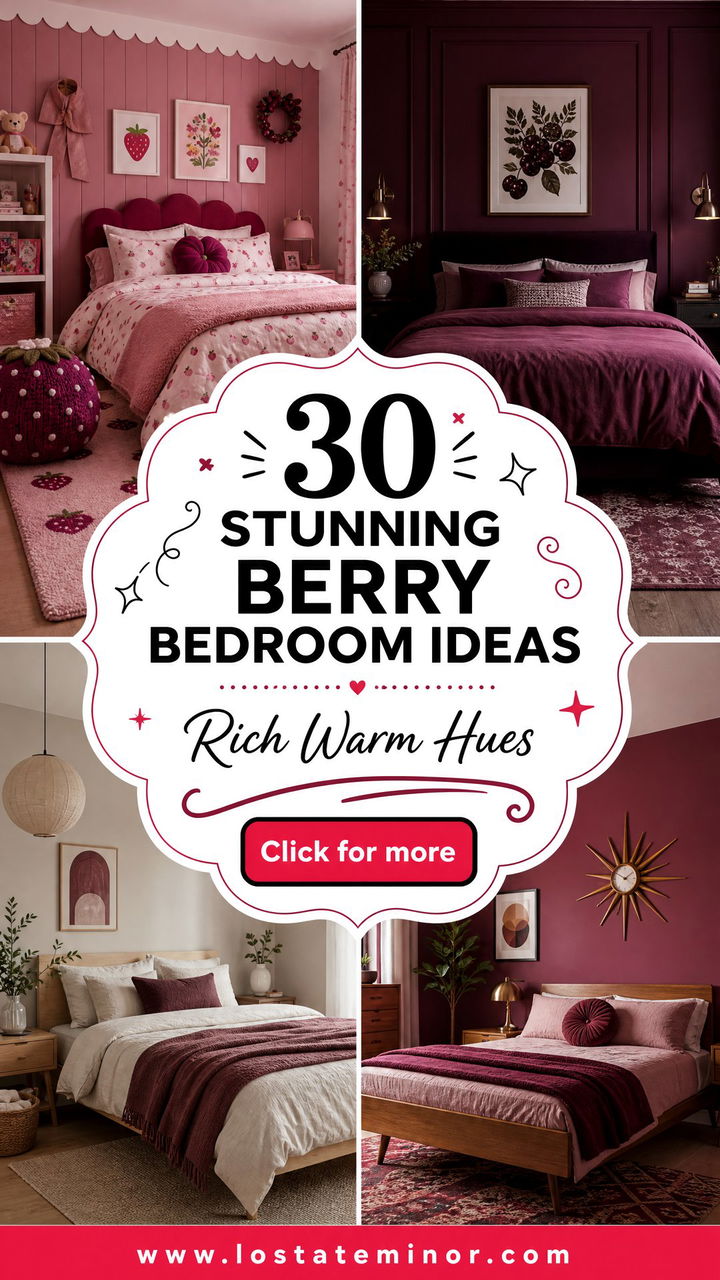 30 Stunning Berry Bedroom Ideas for a Rich and Warm Feel - 30 Stunning Berry Bedroom Ideas for a Rich and Warm Feel