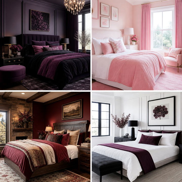 30 Stunning Berry Bedroom Ideas for a Rich and Warm Feel