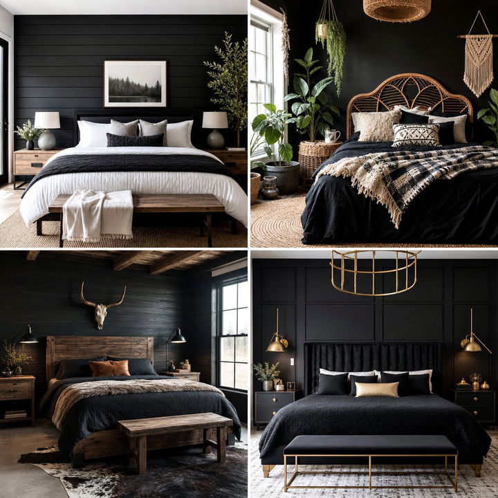 30 Stunning Black Bedroom Design Ideas for Your Retreat