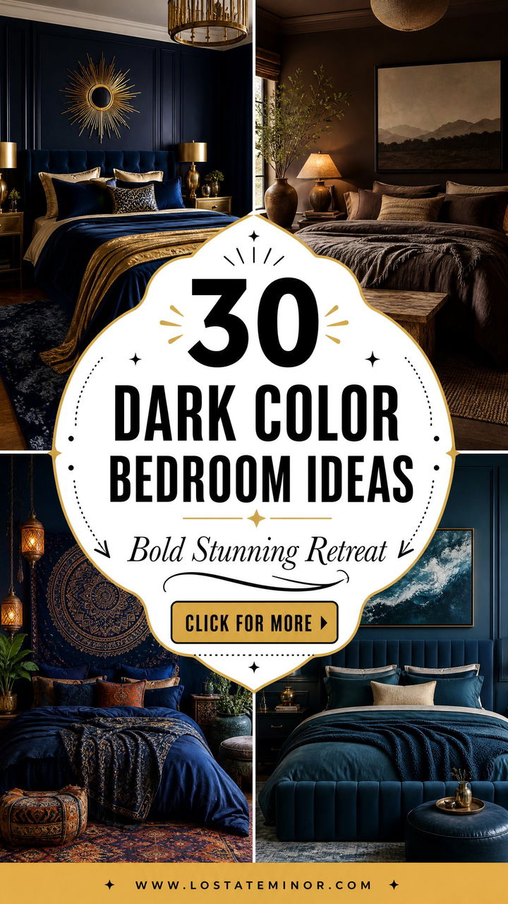 30 Stunning Dark Color Bedroom Ideas for a Bold Retreat - 30 Stunning Dark Color Bedroom Ideas for a Bold Retreat
