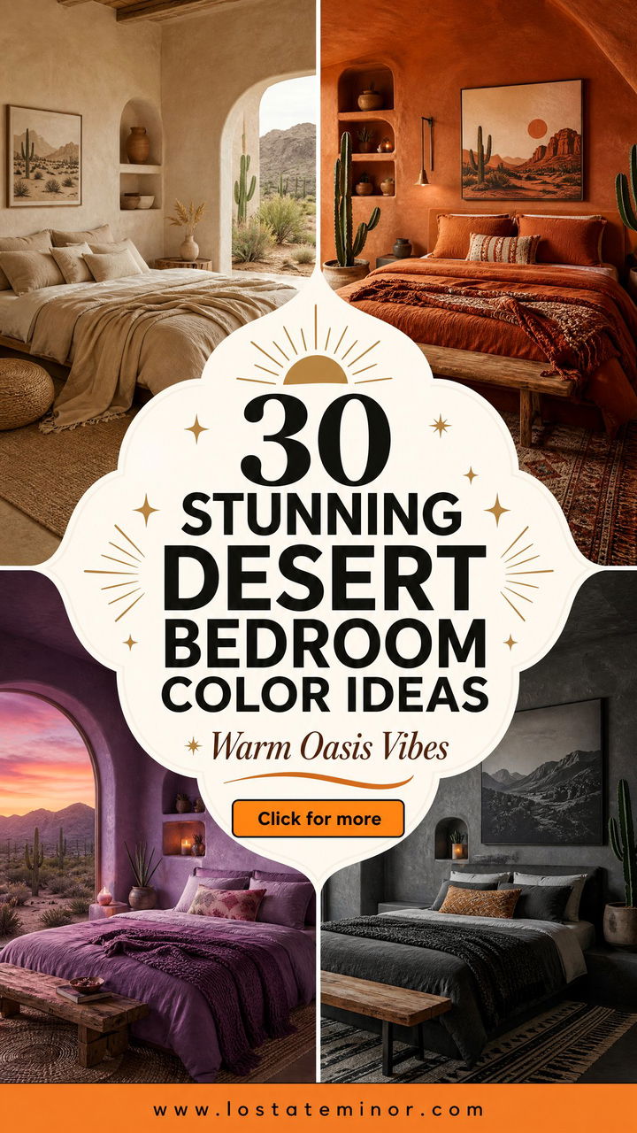 30 Stunning Desert Bedroom Color Ideas for a Warm Oasis - 30 Stunning Desert Bedroom Color Ideas for a Warm Oasis