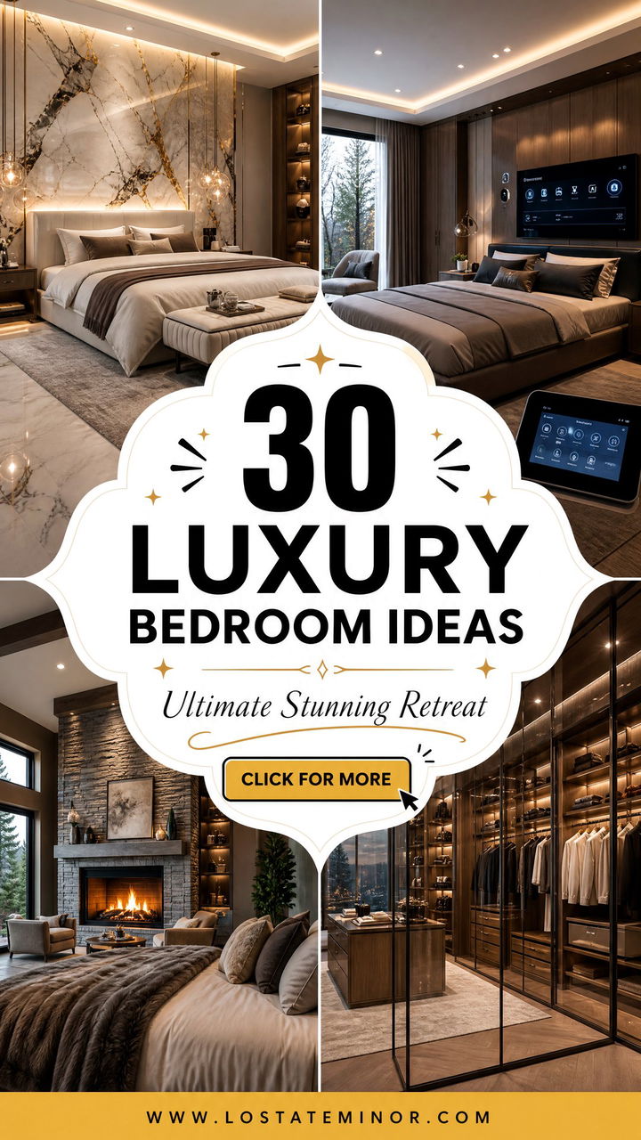 30 Stunning Luxury Bedroom Ideas for Your Ultimate Retreat - 30 Stunning Luxury Bedroom Ideas for Your Ultimate Retreat
