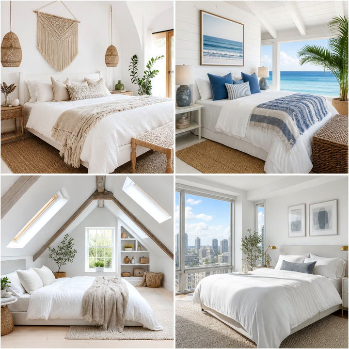 30 Stunning White and White Bedroom Ideas for a Pure Look