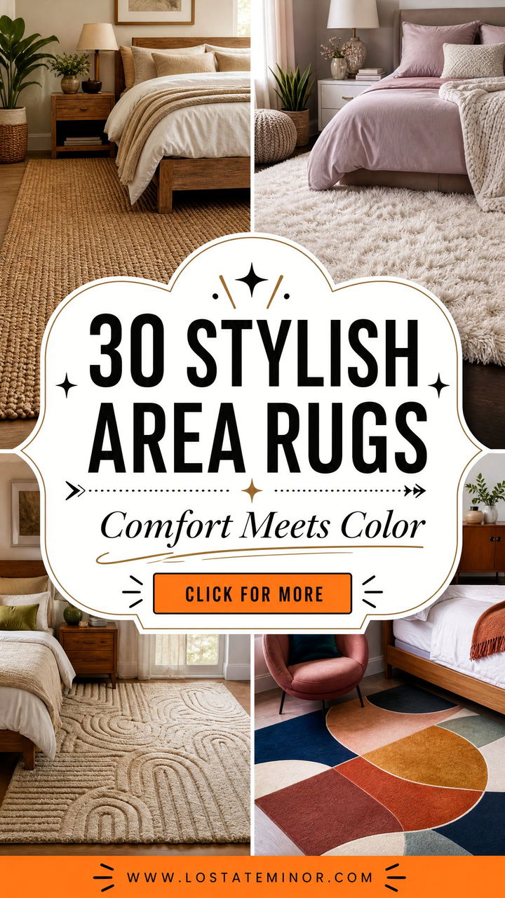 30 Stylish Bedroom Area Rugs to Add Comfort and Color - 30 Stylish Bedroom Area Rugs to Add Comfort and Color