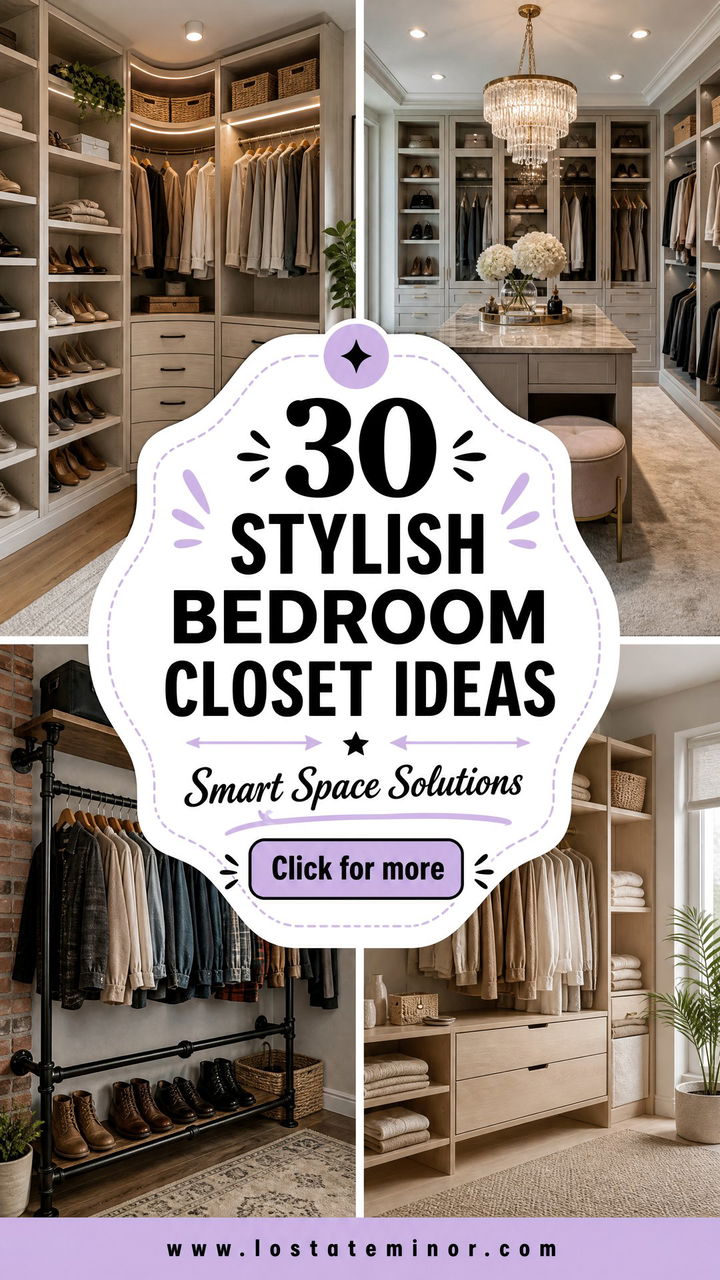 30 Stylish Bedroom Closet Ideas for Better Space Management - 30 Stylish Bedroom Closet Ideas for Better Space Management