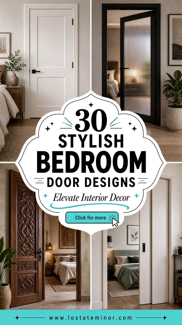 30 Stylish Bedroom Door Designs to Elevate Your Interior Decor - 30 Stylish Bedroom Door Designs to Elevate Your Interior Decor