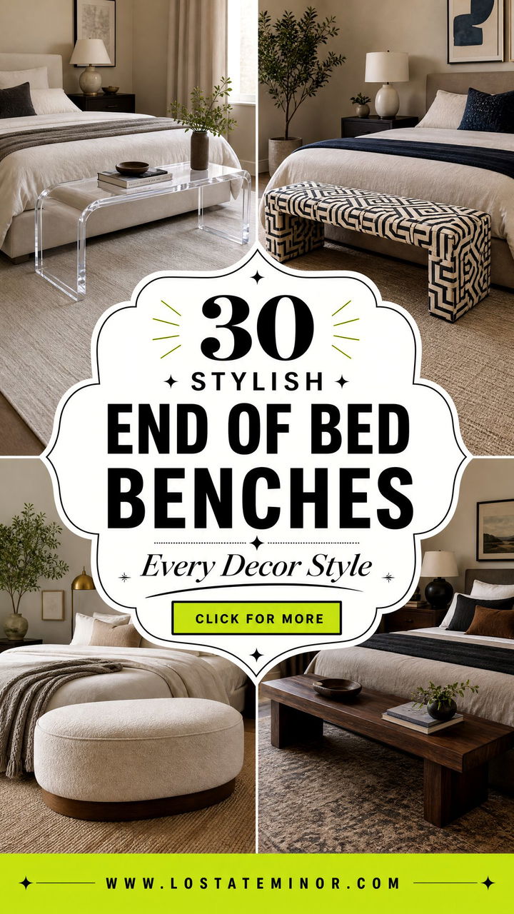 30 Stylish Bedroom End of Bed Benches for Every Decor Style - 30 Stylish Bedroom End of Bed Benches for Every Decor Style