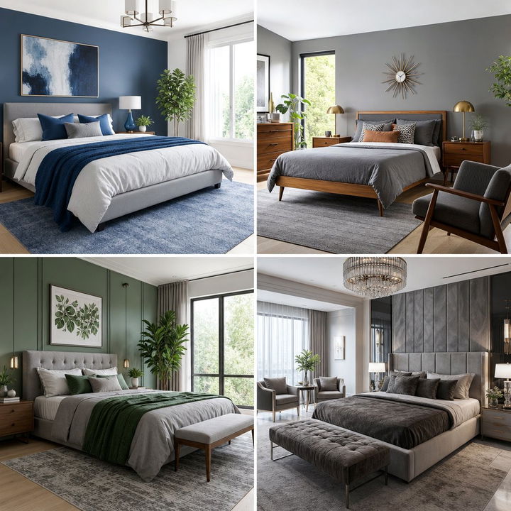 30 Stylish Bedroom Gray Walls for a Calm and Modern Vibe