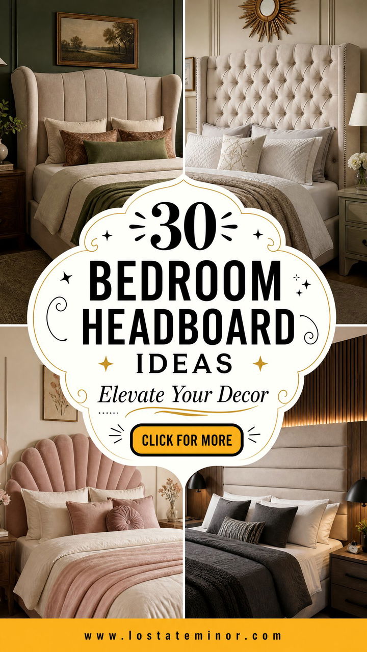 30 Stylish Bedroom Headboard Ideas to Elevate Your Decor - 30 Stylish Bedroom Headboard Ideas to Elevate Your Decor