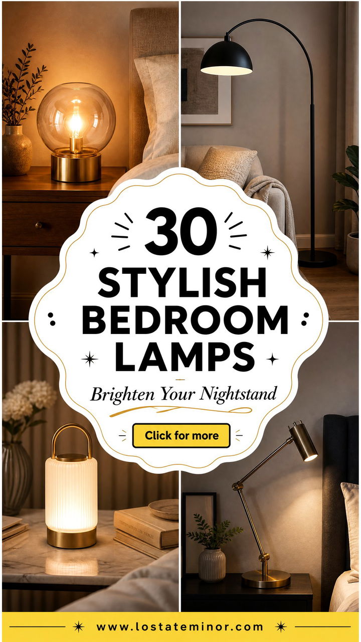 30 Stylish Bedroom Lamps to Brighten Your Nightstand - 30 Stylish Bedroom Lamps to Brighten Your Nightstand