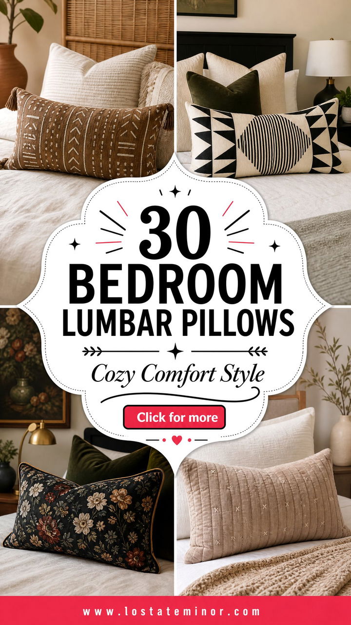 30 Stylish Bedroom Lumbar Pillows for Added Comfort - 30 Stylish Bedroom Lumbar Pillows for Added Comfort