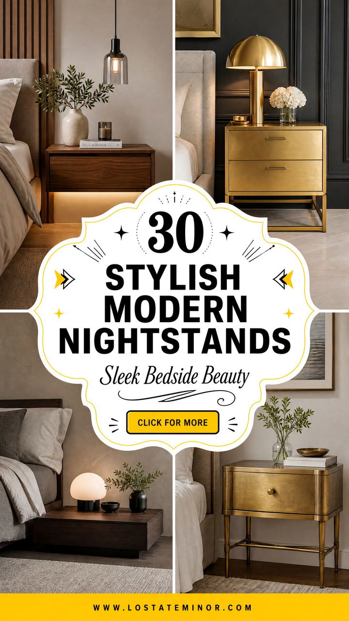 30 Stylish Bedroom Modern Nightstands for Every Space - 30 Stylish Bedroom Modern Nightstands for Every Space