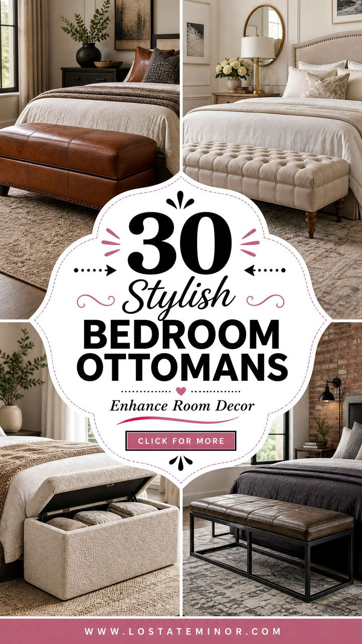30 Stylish Bedroom Ottomans to Enhance Your Room Decor - 30 Stylish Bedroom Ottomans to Enhance Your Room Decor