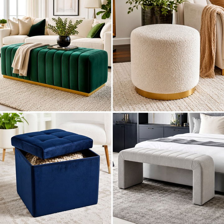 30 Stylish Bedroom Ottomans to Enhance Your Room Decor