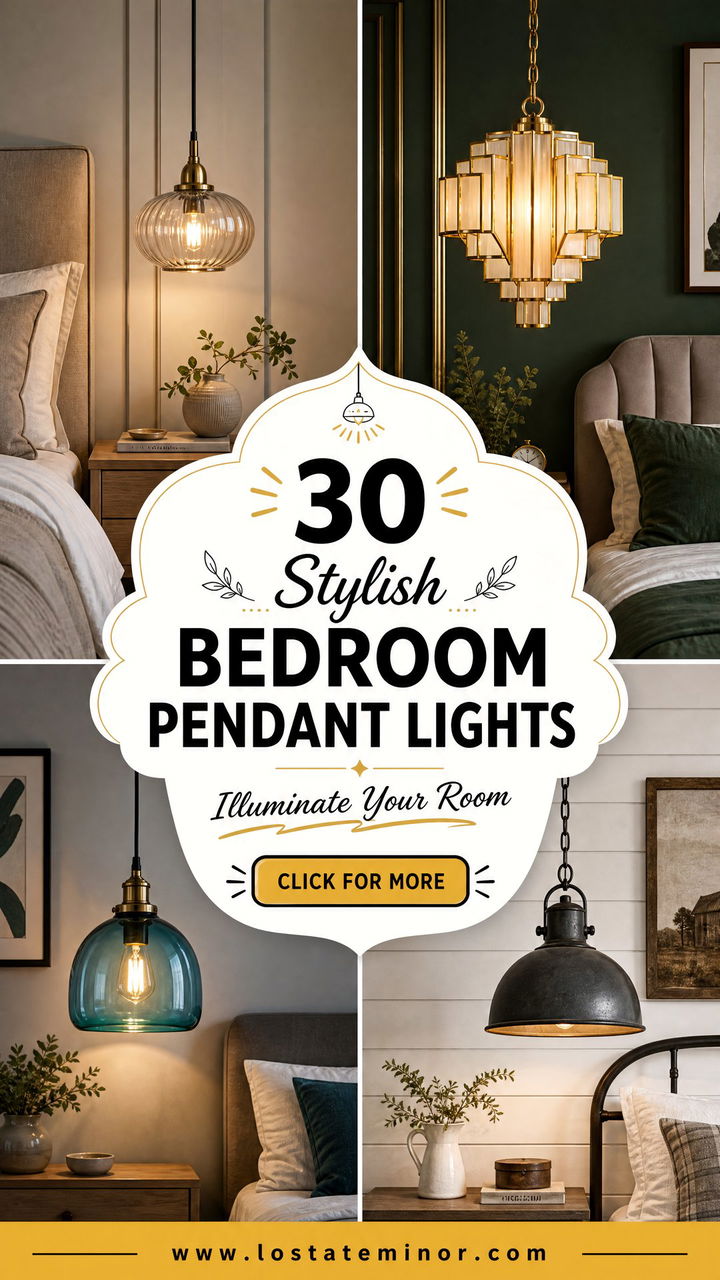30 Stylish Bedroom Pendant Lights to Illuminate Your Room - 30 Stylish Bedroom Pendant Lights to Illuminate Your Room