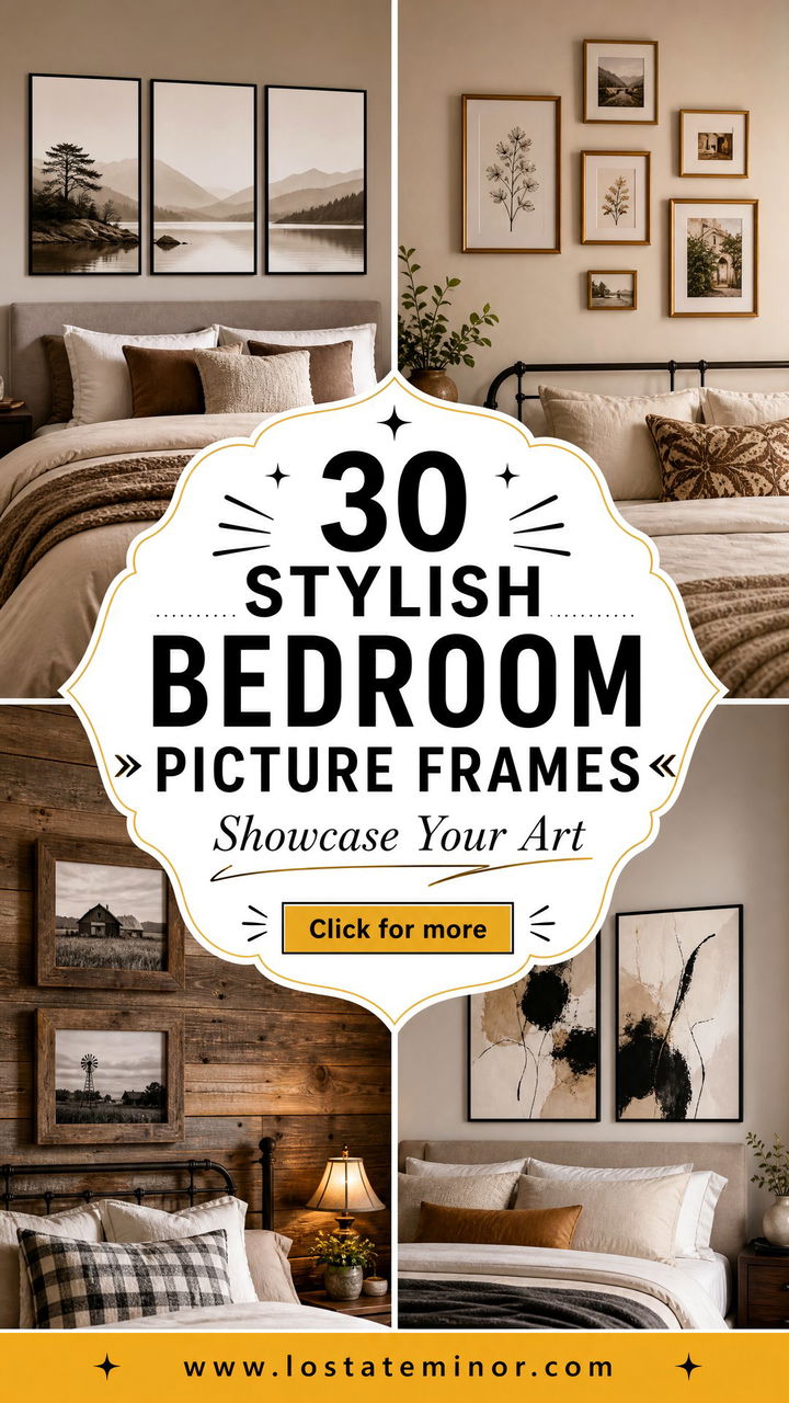 30 Stylish Bedroom Picture Frames to Showcase Your Art - 30 Stylish Bedroom Picture Frames to Showcase Your Art