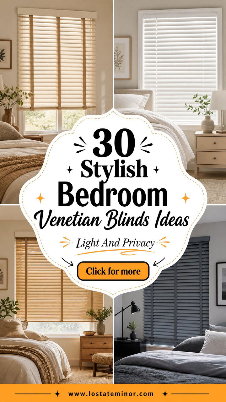 30 Stylish Bedroom Venetian Blinds for Light and Privacy - 30 Stylish Bedroom Venetian Blinds for Light and Privacy