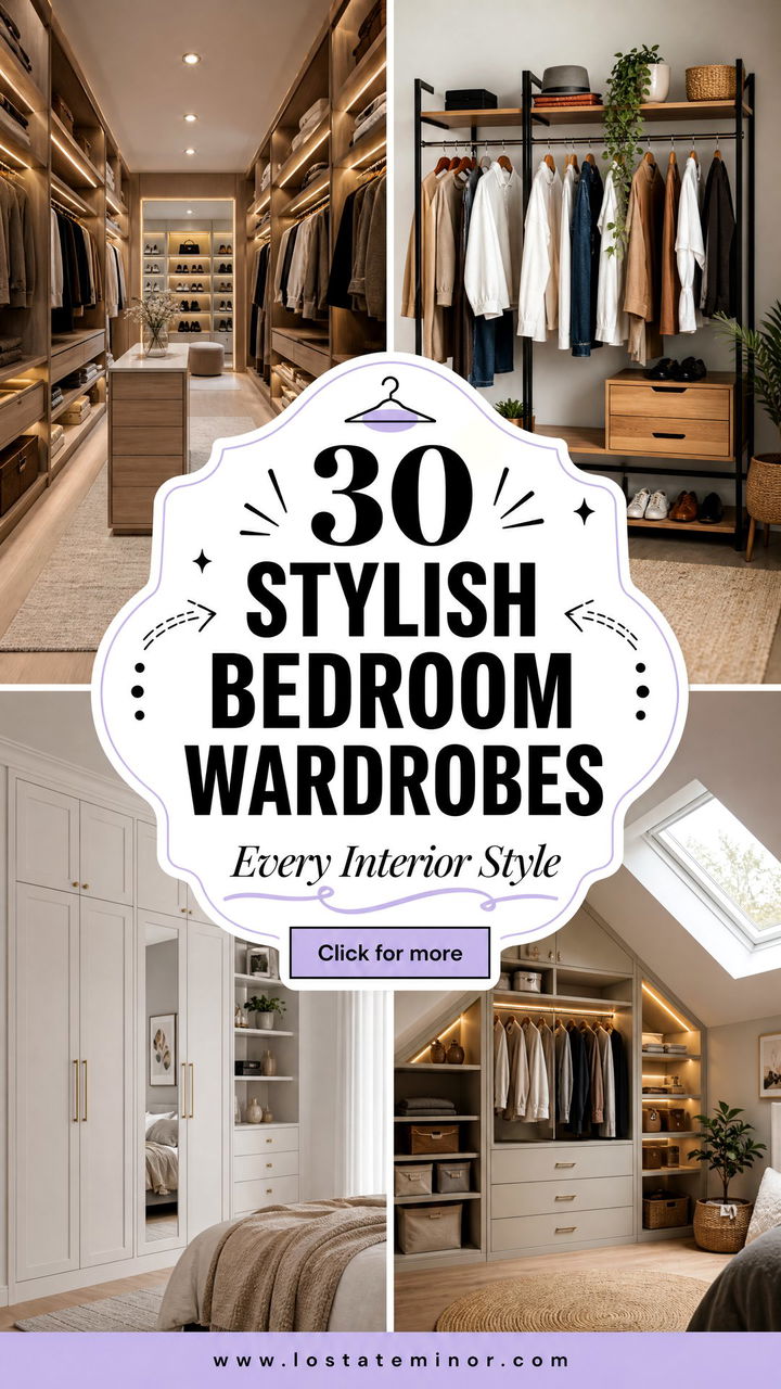30 Stylish Bedroom Wardrobes for Every Interior Style - 30 Stylish Bedroom Wardrobes for Every Interior Style