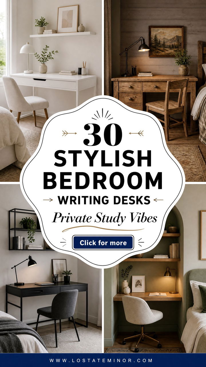 30 Stylish Bedroom Writing Desks for Your Private Study - 30 Stylish Bedroom Writing Desks for Your Private Study