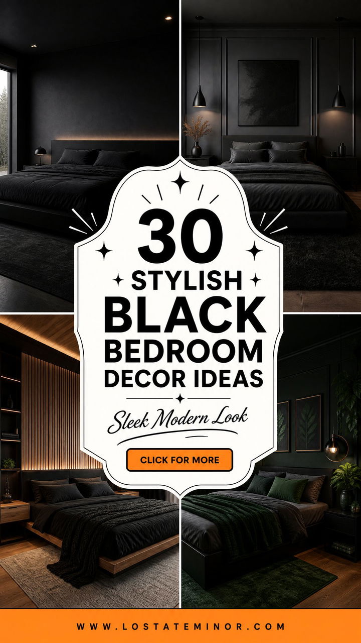 30 Stylish Black Bedroom Decor Ideas for a Modern Look - 30 Stylish Black Bedroom Decor Ideas for a Modern Look