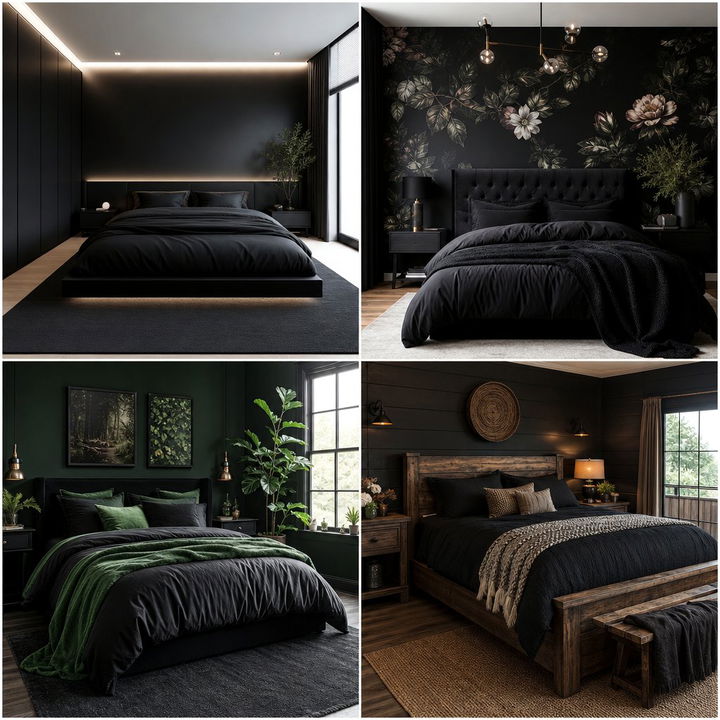 30 Stylish Black Bedroom Decor Ideas for a Modern Look