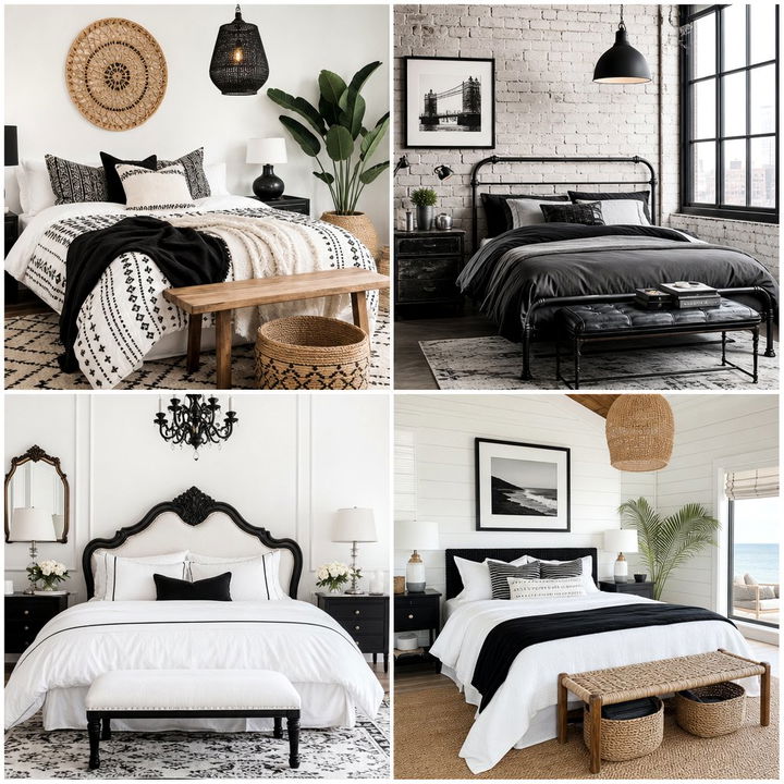 30 Stylish Black and White Bedroom Ideas for a Modern Look