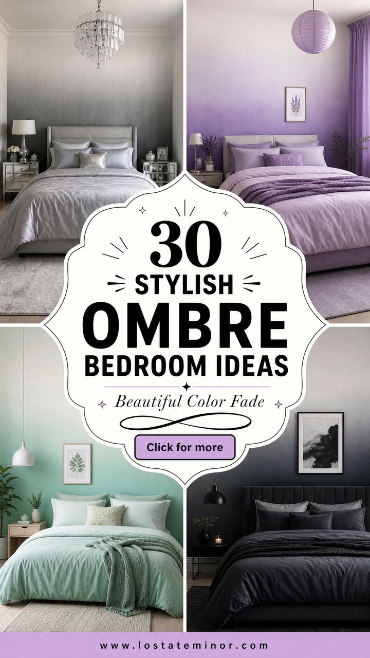 30 Stylish Ombre Bedroom Ideas for a Beautiful Color Fade - 30 Stylish Ombre Bedroom Ideas for a Beautiful Color Fade