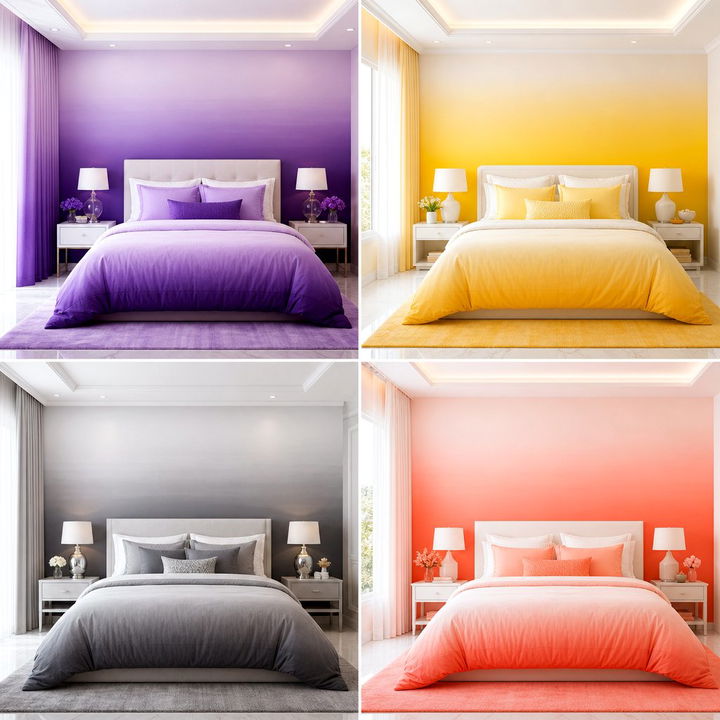 30 Stylish Ombre Bedroom Ideas for a Beautiful Color Fade