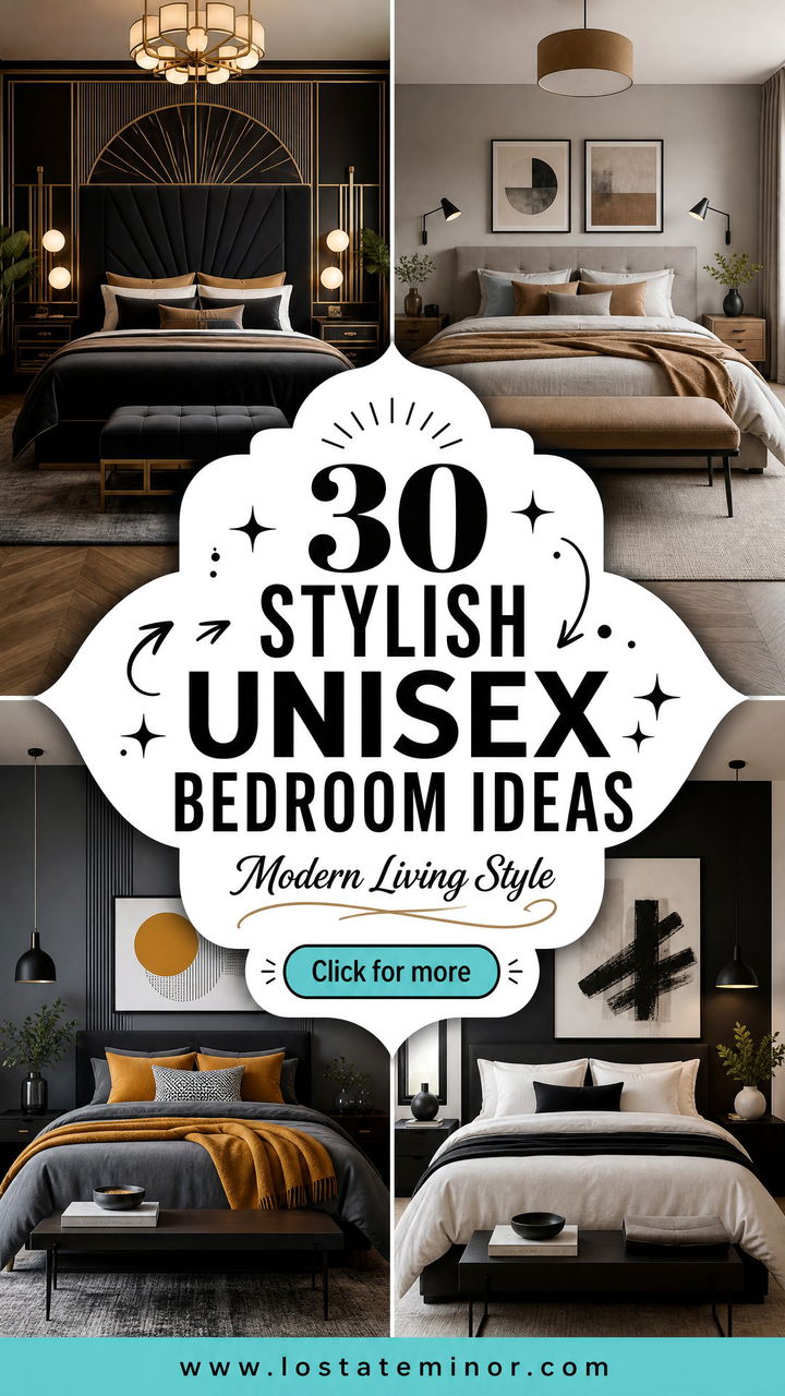 30 Stylish Unisex Bedroom Ideas for Modern Living Spaces - 30 Stylish Unisex Bedroom Ideas for Modern Living Spaces