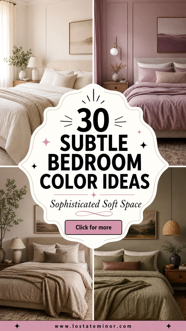 30 Subtle Bedroom Color Ideas for a Sophisticated Space - 30 Subtle Bedroom Color Ideas for a Sophisticated Space