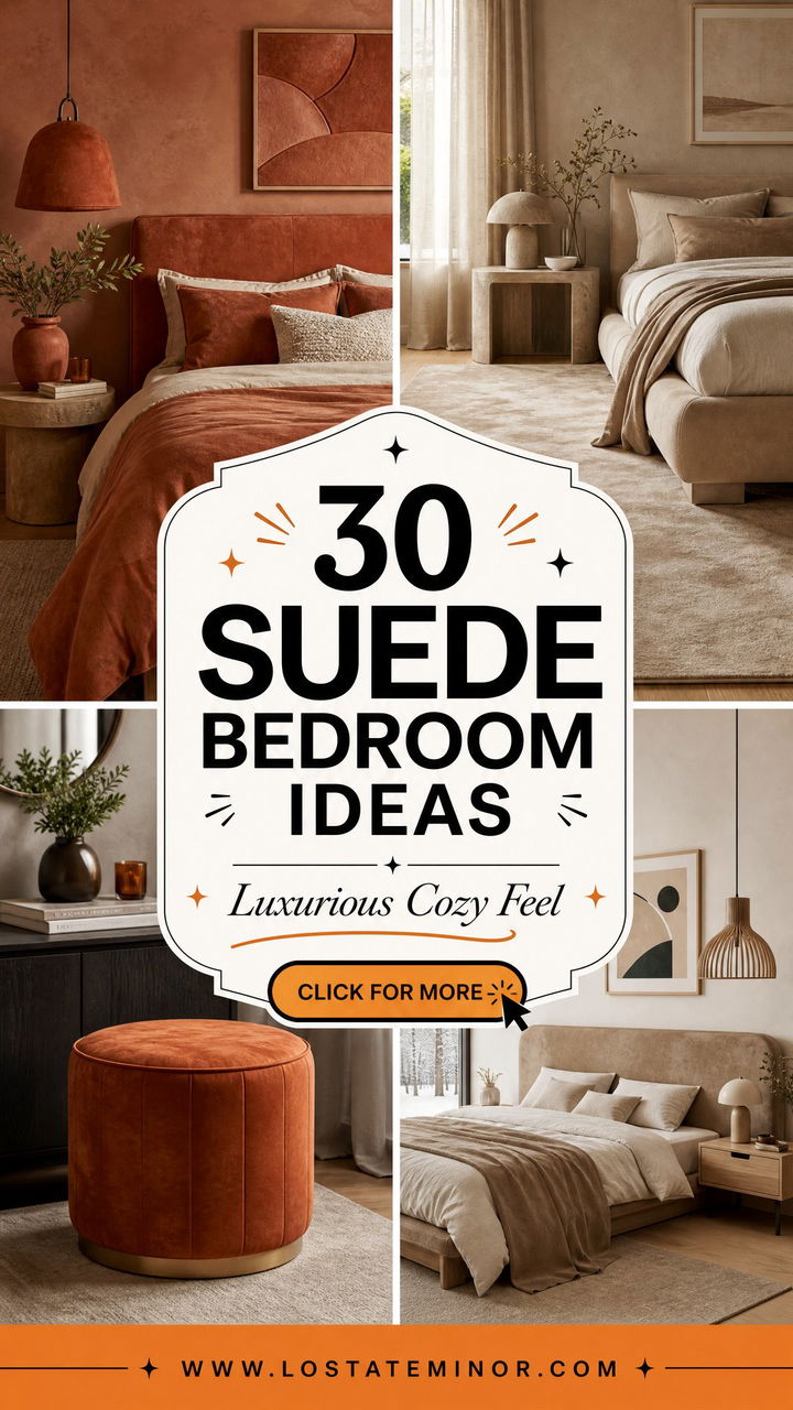 30 Suede Bedroom Ideas for a Luxurious Feel - 30 Suede Bedroom Ideas for a Luxurious Feel