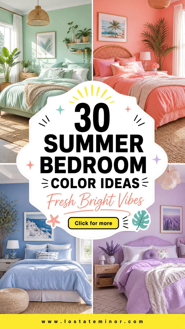 30 Summer Inspired Bedroom Color Ideas for Freshness - 30 Summer Inspired Bedroom Color Ideas for Freshness