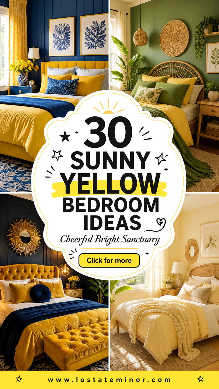 30 Sunny Yellow Bedroom Ideas for a Cheerful Sanctuary - 30 Sunny Yellow Bedroom Ideas for a Cheerful Sanctuary